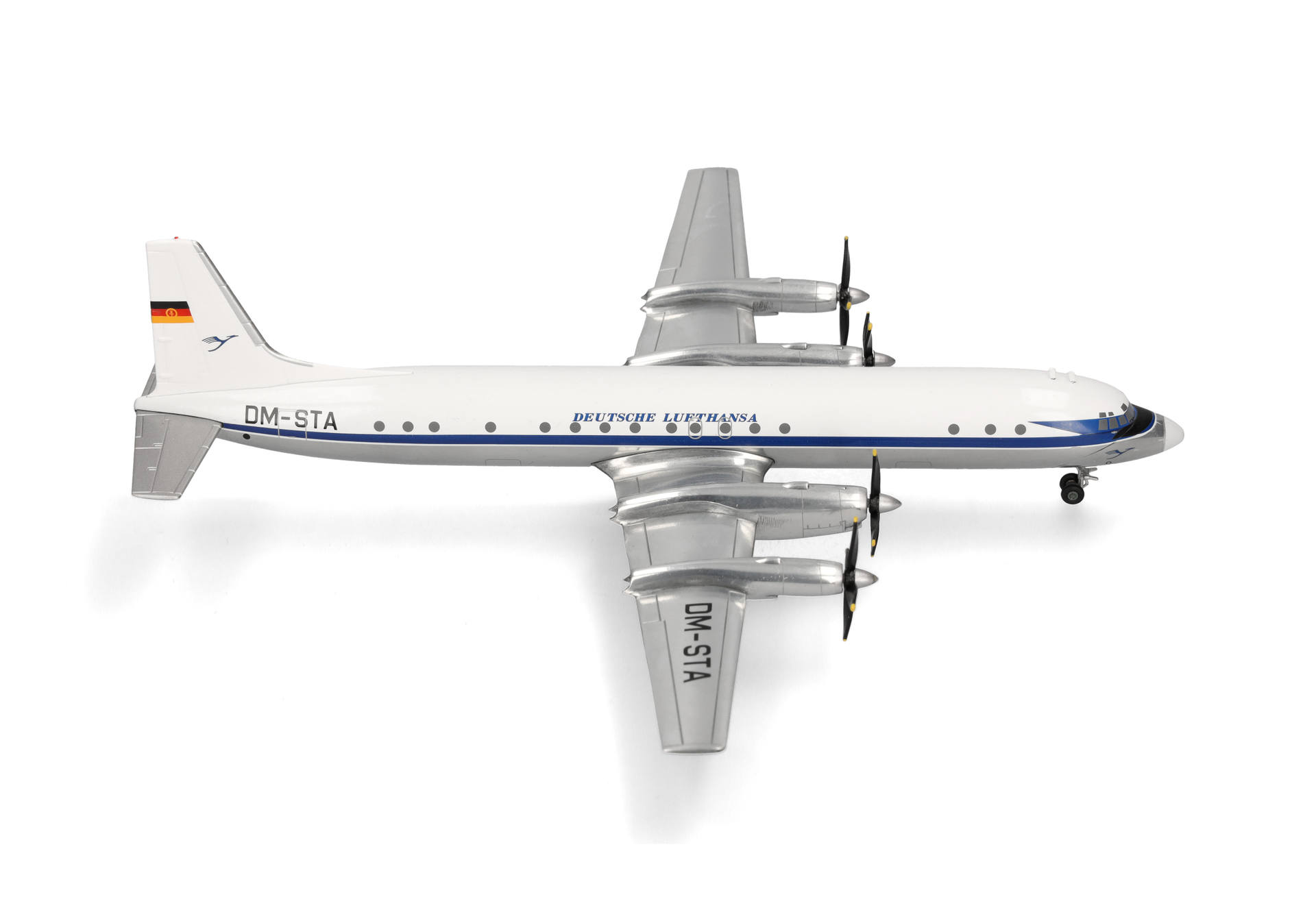 aircraft, propeller plane, twin-engine, duitsche luftansa, model aircraft