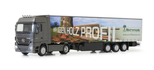 Mercedes-Benz Actros LH '02 curtain canvas semitrailer "Schmidt"