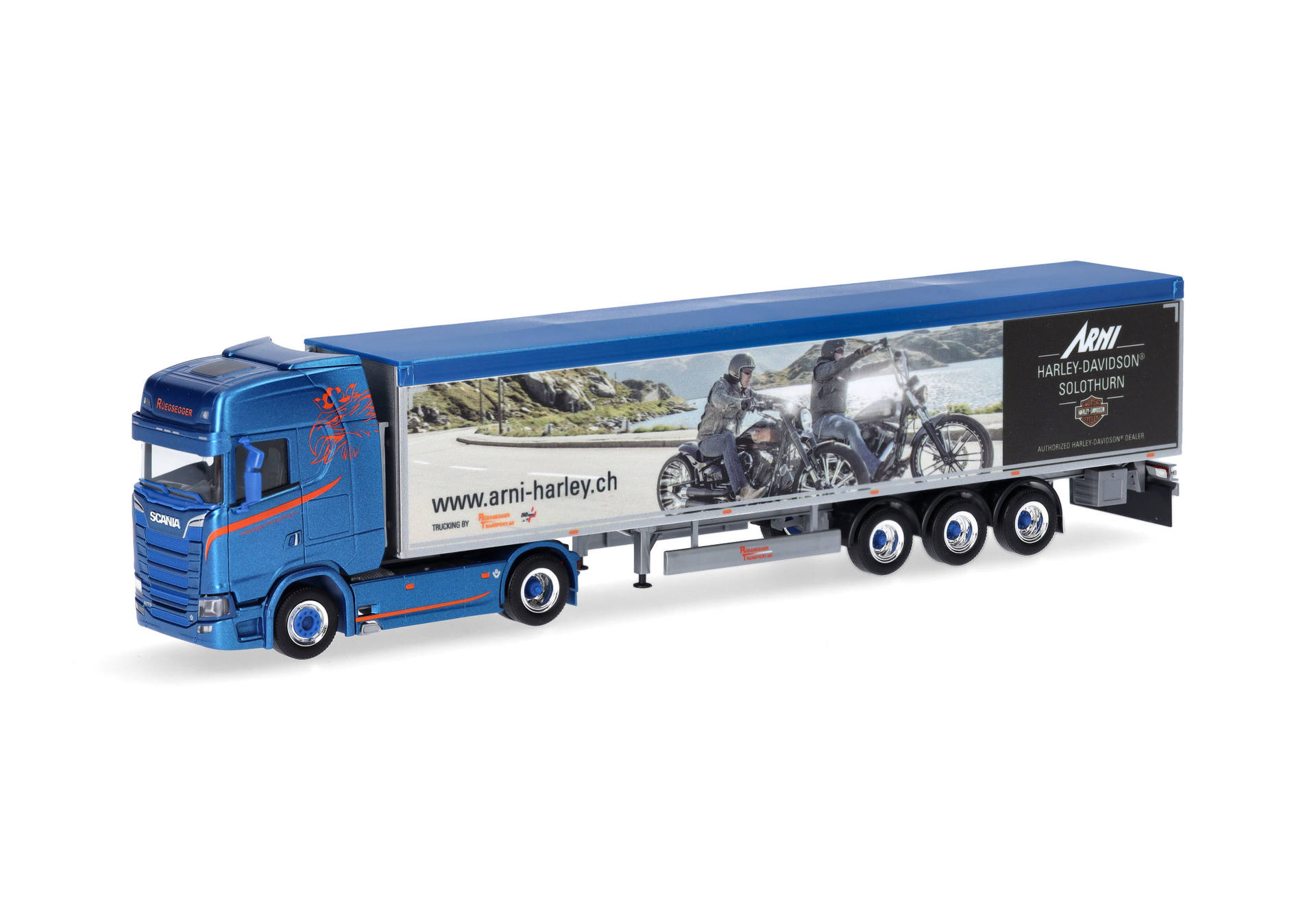 Scania CS 20 HD walking-floor semitrailer "Rüegsegger/Arni" (Swiss)