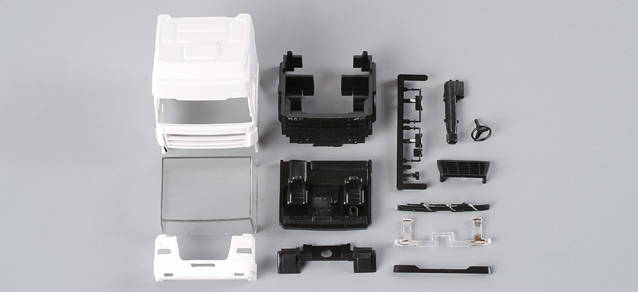 DAF XF SSC '02 driver's cabin without side skirting (incl. rear-view mirror)Content: 2 pcs.