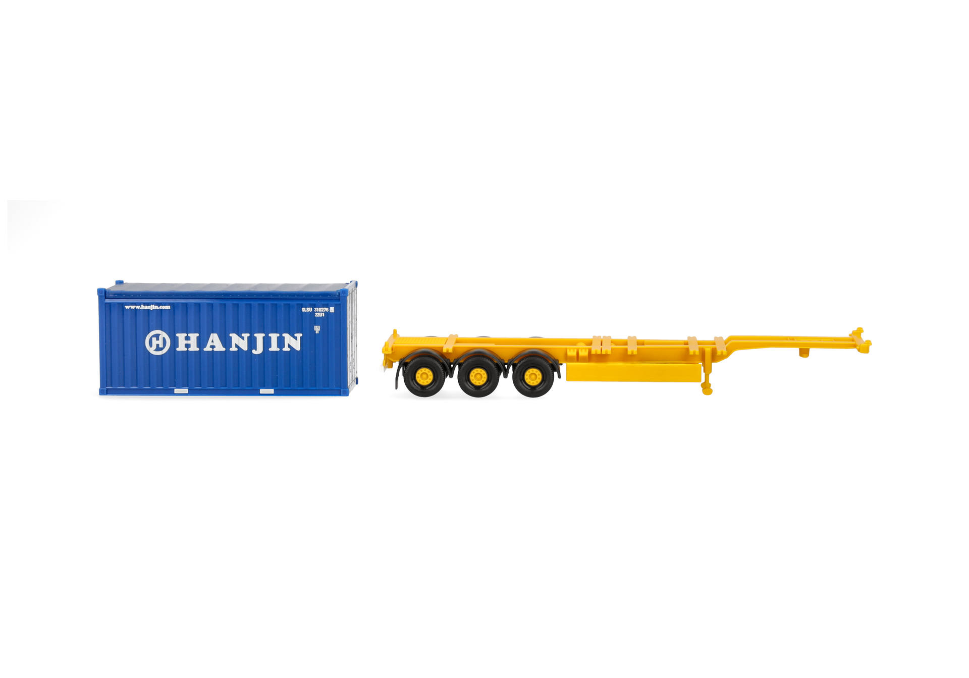 Container trailer 3axles with 20ft. container "HANJIN"