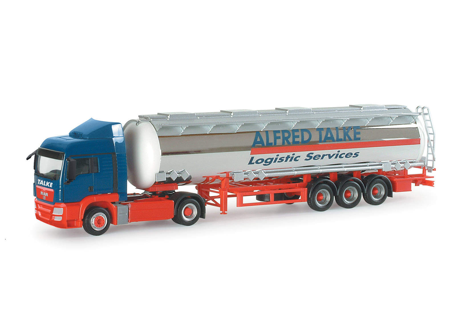 MAN TGS LX chromium plated tank semitrailer "Talke"