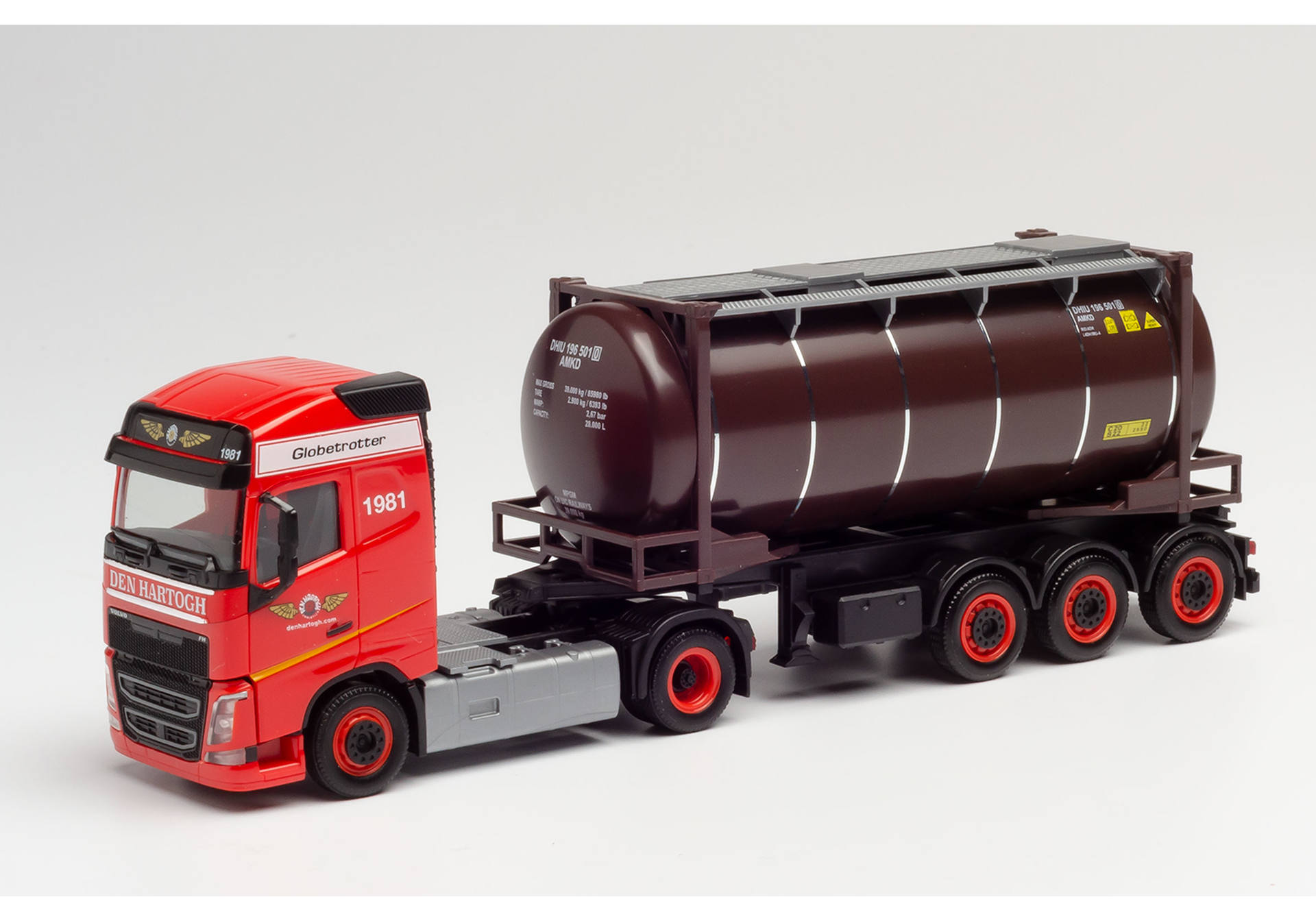 Volvo FH Gl. swap container semitrailer "Den Hartogh" (NL)