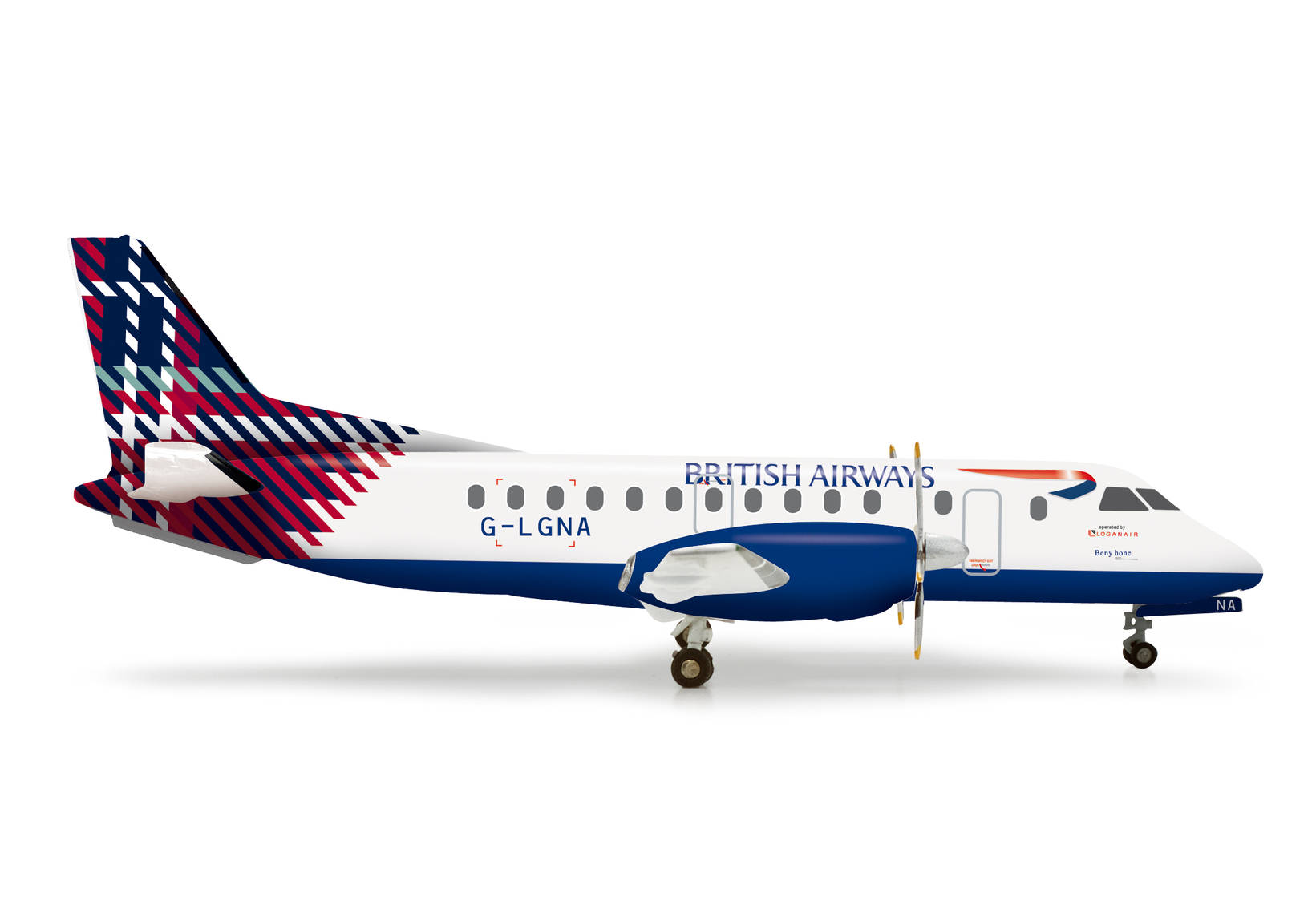 British Airways Saab 340 "Benyhone Tartan"