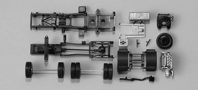 Chassis for tractor Scania R series 2-axle. Content: 2 pcs.