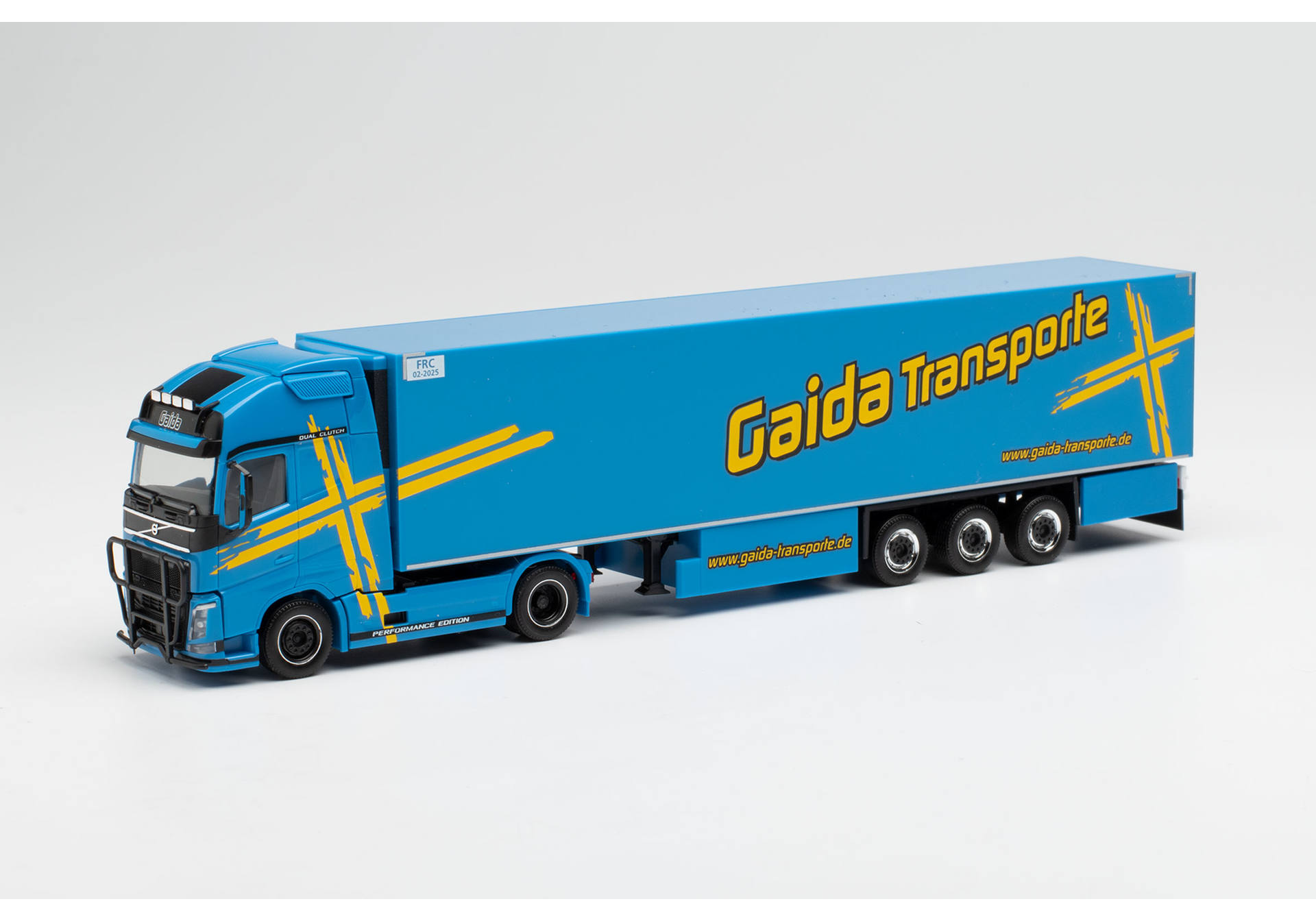 Herpa Volvo Fh Gl Xl Refrigerated Box Semitrailer Gaida Transporte