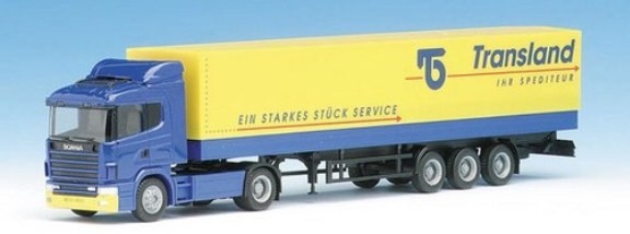Scania 124 hl platform plane saddle train 2a/3a