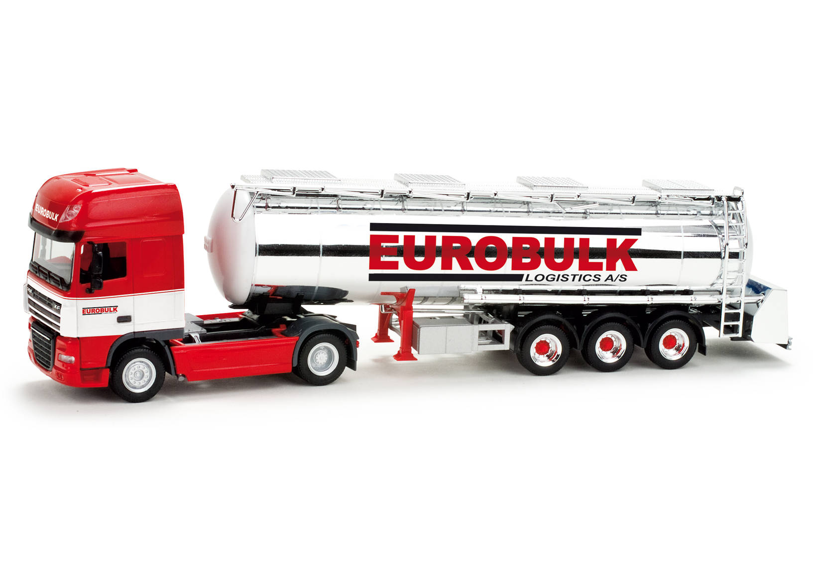 DAF XF 105 SSC chrome-plated food tank semitrailer "Eurobulk" (DK)