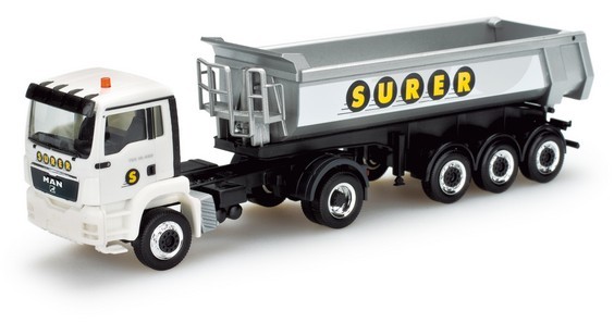 MAN TGS L dump semitrailer "Surer Kipper"