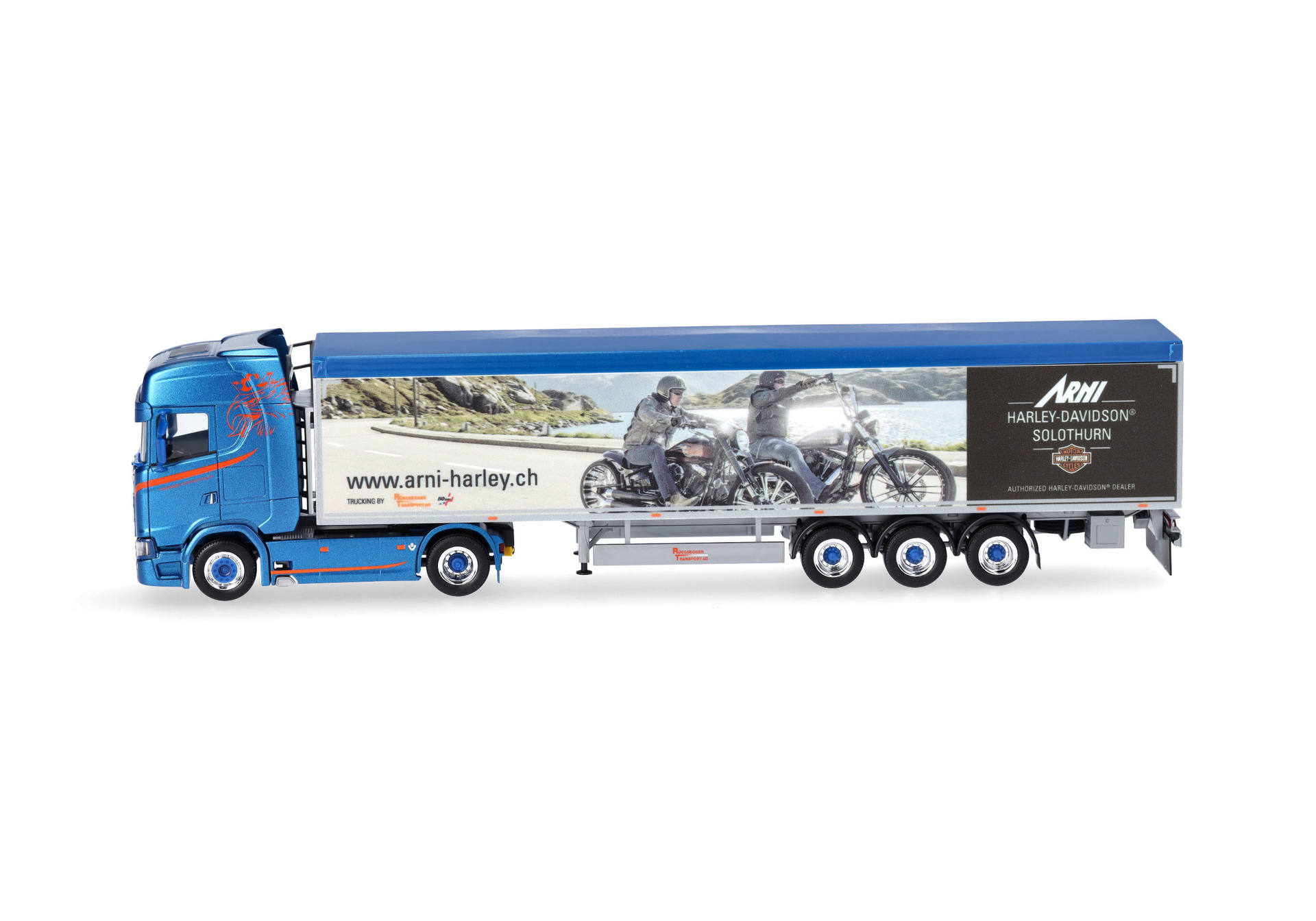 Scania CS 20 HD walking-floor semitrailer "Rüegsegger/Arni" (Swiss)