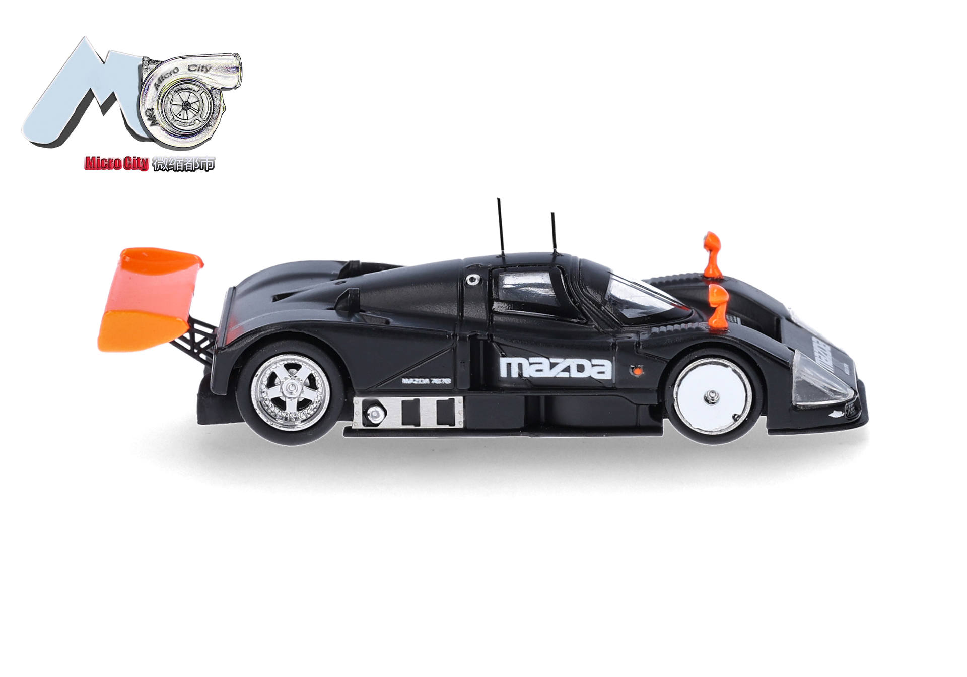 RC car, Mazda, race car, black, diecast