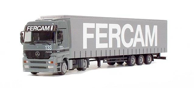 Mercedes-Benz Actros LH curtain canvas semitrailer "FERCAM"