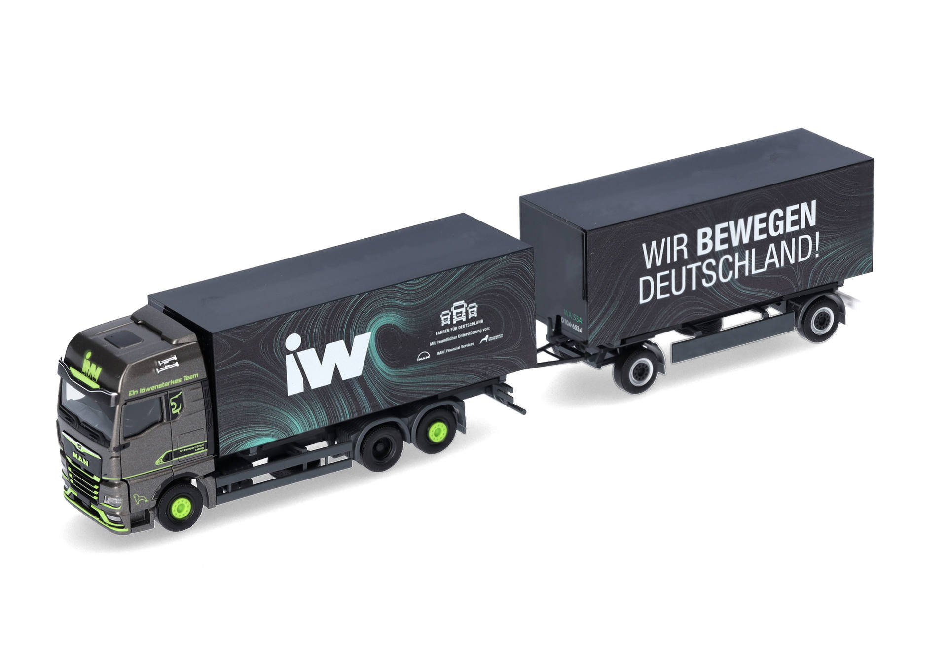 MAN TGX GX interchangeable box trailer "IW / Wir bewegen Deutschland" (Saxony/Leipzig)