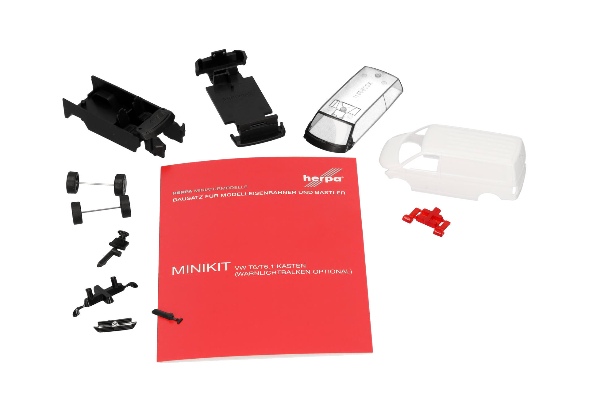 Herpa MiniKit: Volkswagen (VW) T6.1 Kasten, weiß (1 Stück)