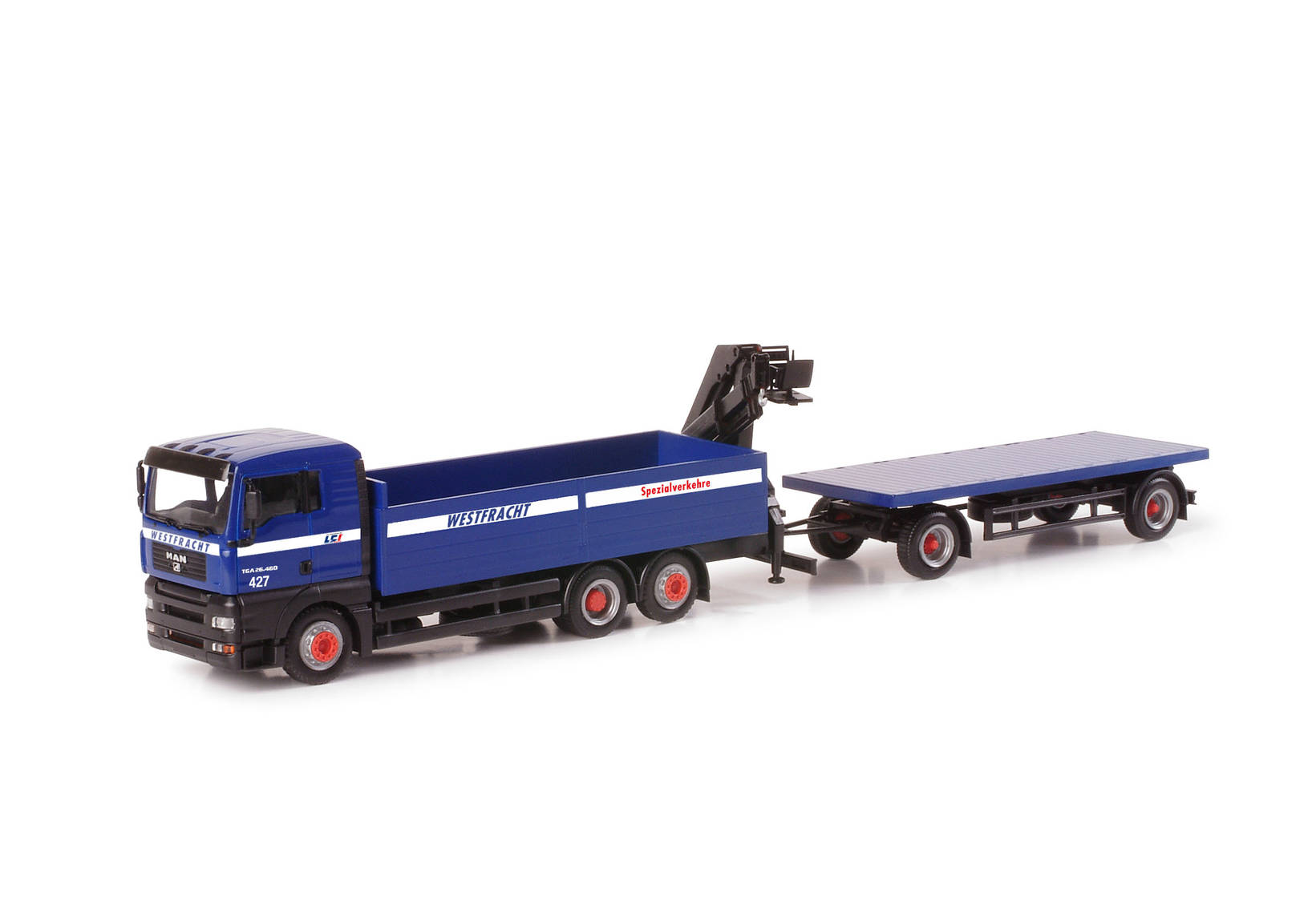 MAN TGA XL Pritschen-Hängerzug "Westfracht"