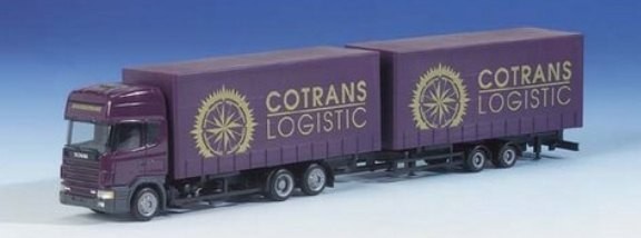 Scania 124 HL Curtain Plano-tandem hanger train 3A/2A