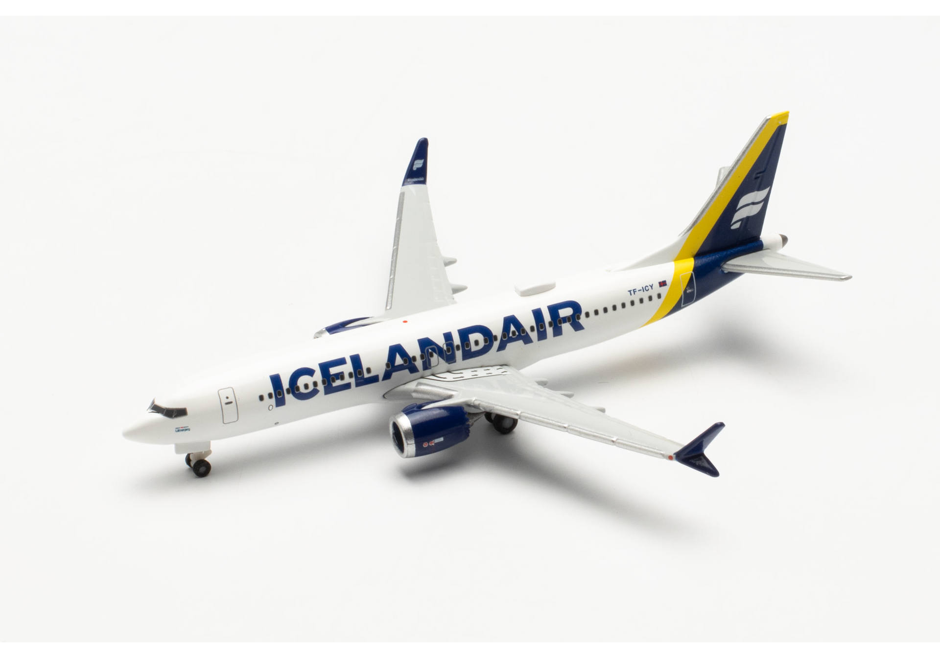 Icelandair Boeing 737 Max 8 - new colors (yellow tail stripe) - TF-ICY “Látrabjarg”