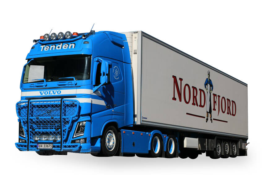 Volvo FH GL refrigerated semitrailer "Tenden / Nord Fjord"