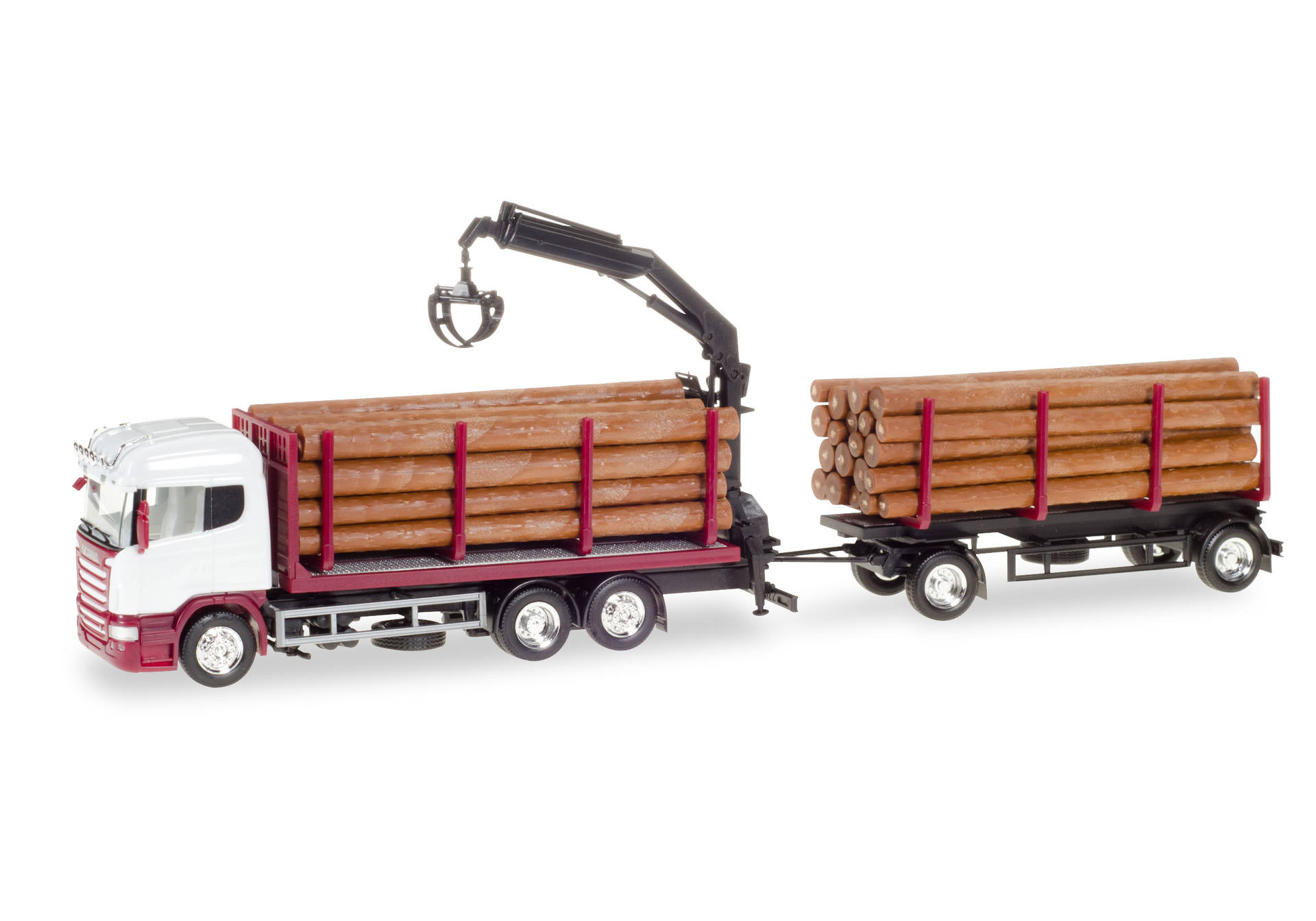 Scania R HL Holztransporter-Hängerzug, unbedruckt