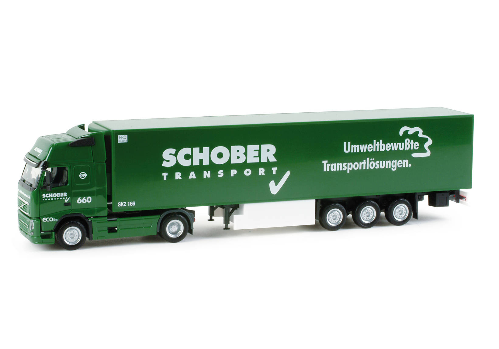 Volvo XL refrigerated box semitrailer "Schober"