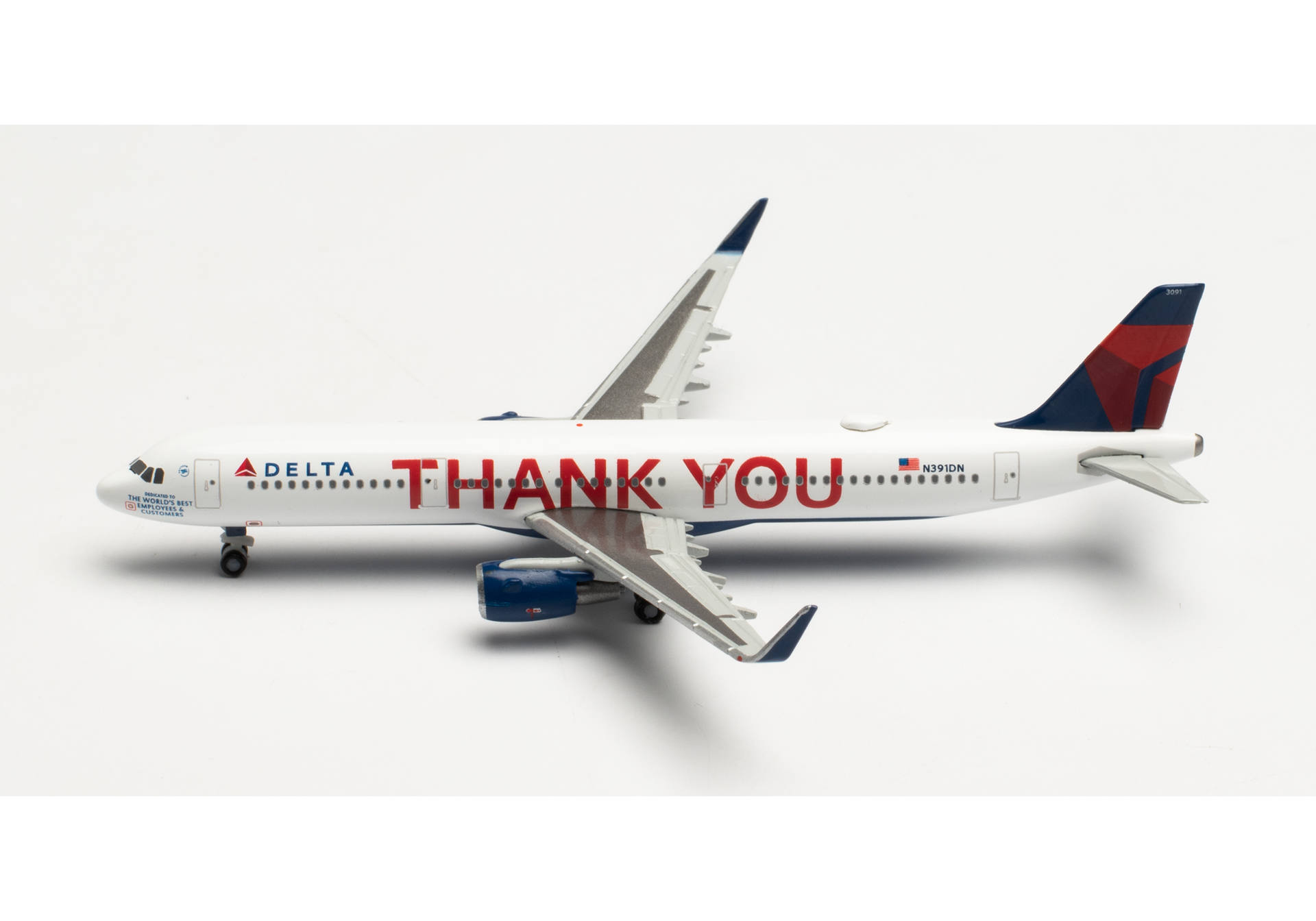 Delta Air Lines Airbus A321 “Thank you” – N391DN