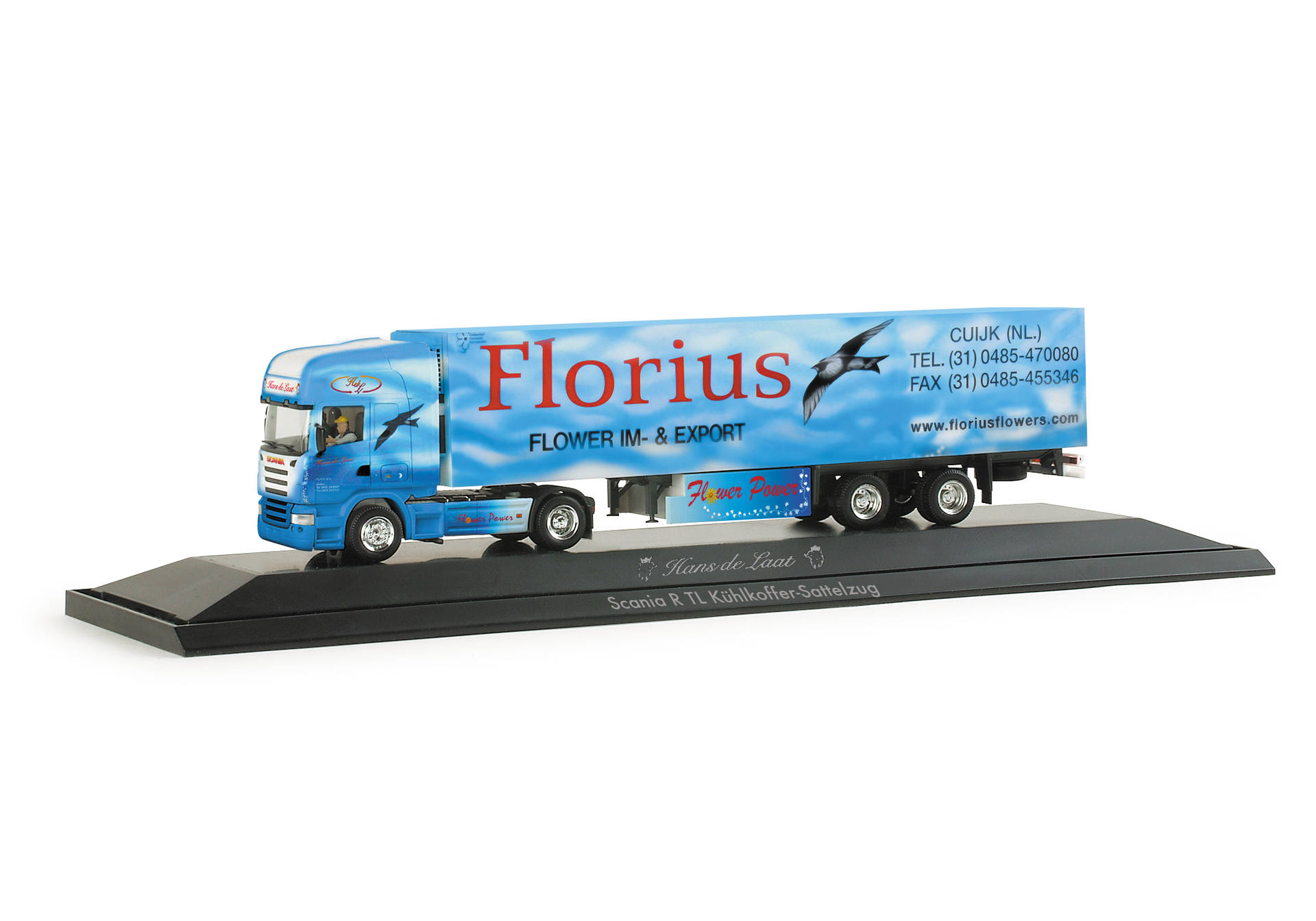 Scania R TL refrigerated box semitrailer "Florius" (NL)