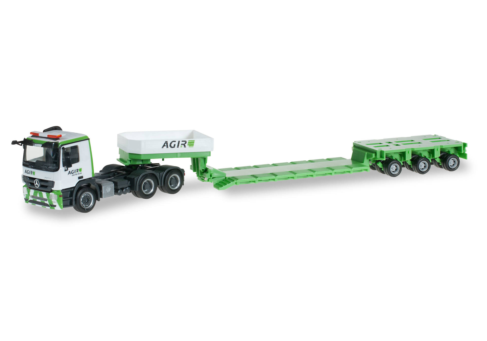 Mercedes-Benz Actros M lowboy semitrailer "Agir"
