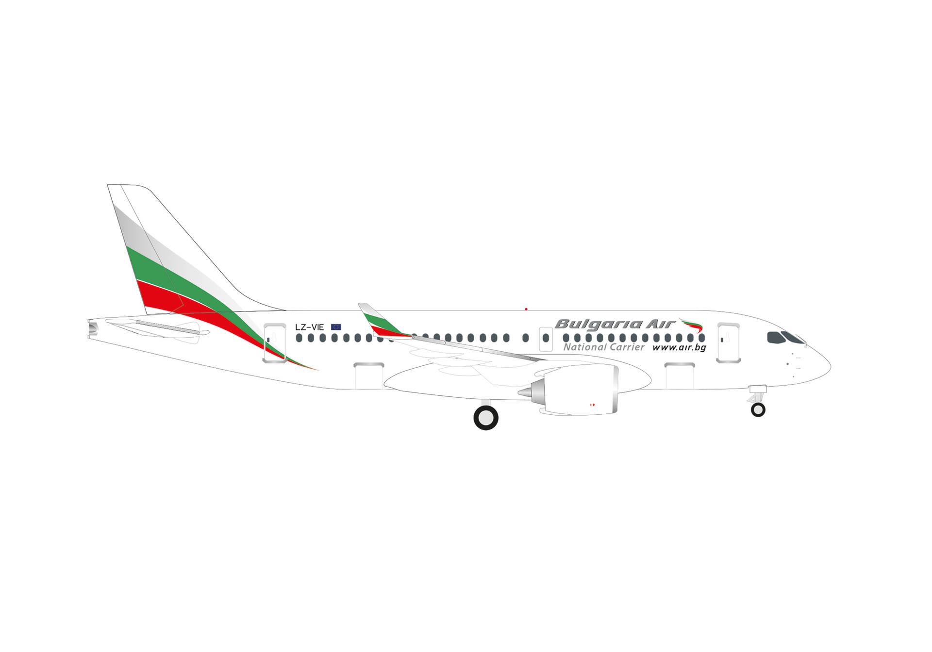 Bulgaria Air Airbus A220-100 – LZ-VIE
