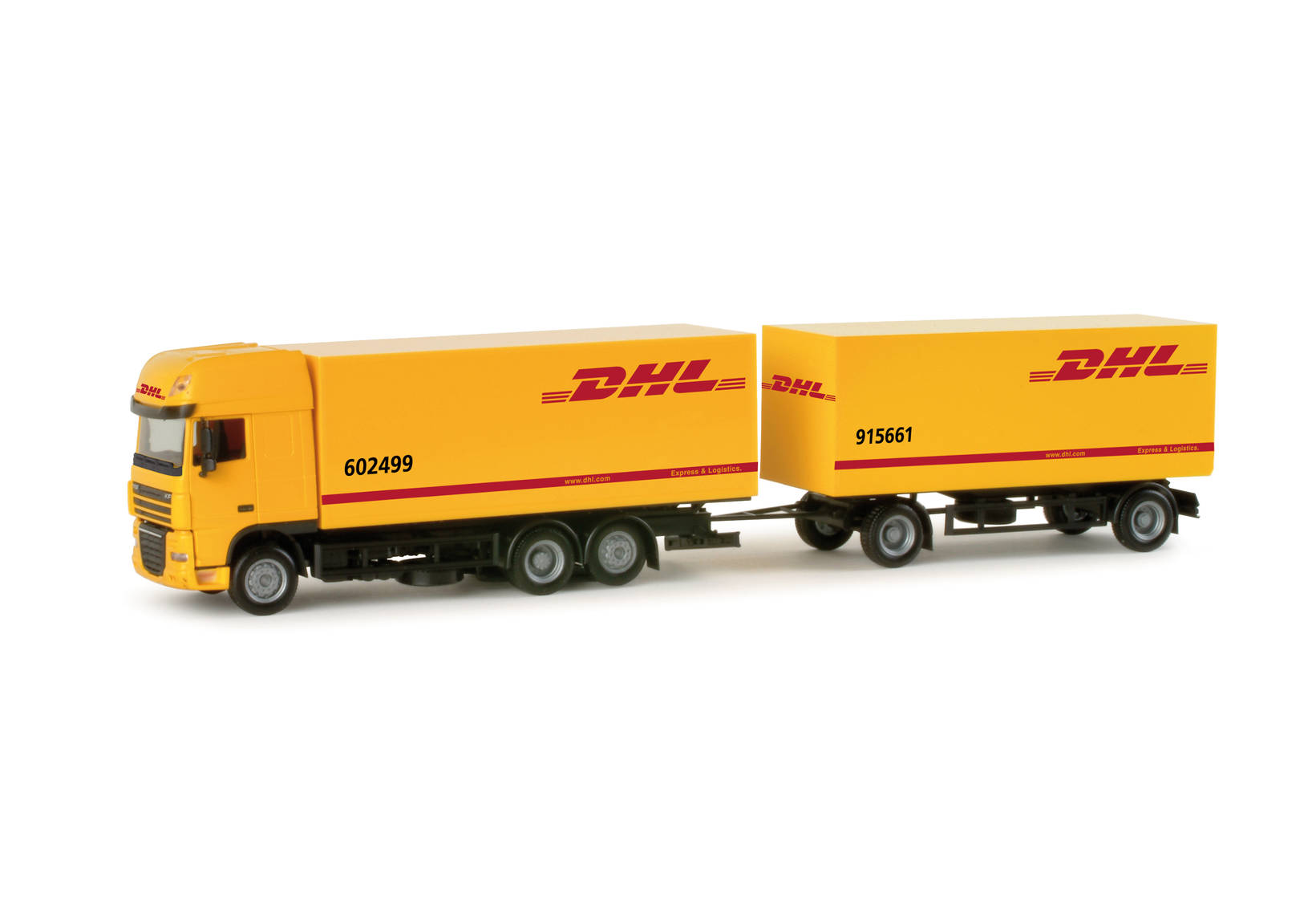 DAF XF 105 SSC interchangeable box trailer "DHL"