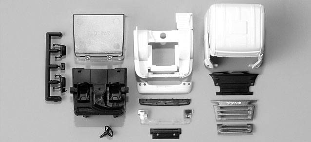 Scania R Topline driver's cabin without side skirting (incl. rear-view mirror)Content: 2 pcs.