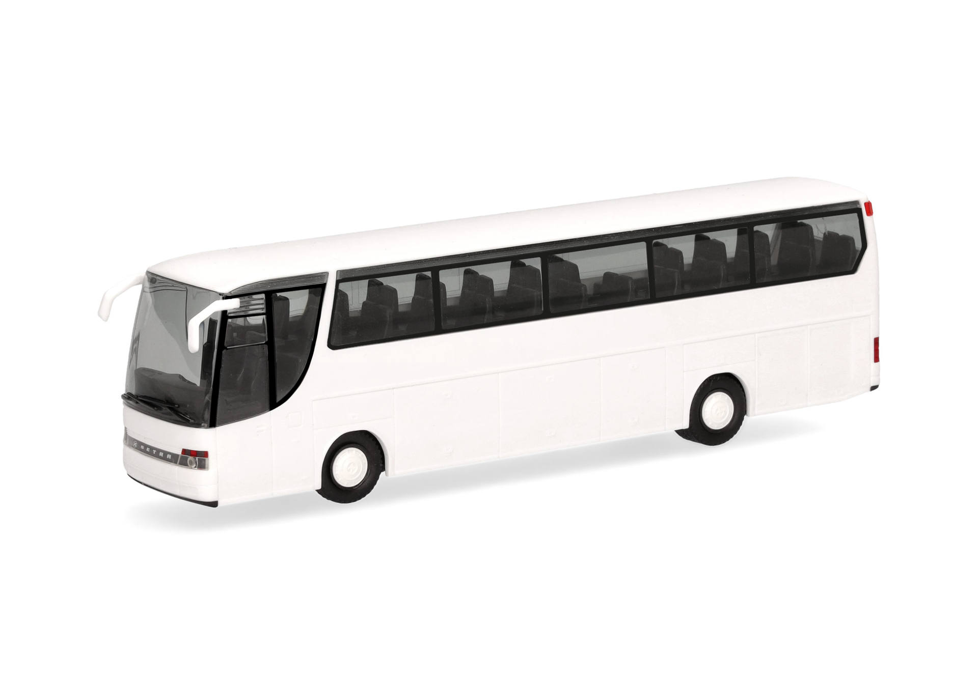 bus, white, minibus, coach, model