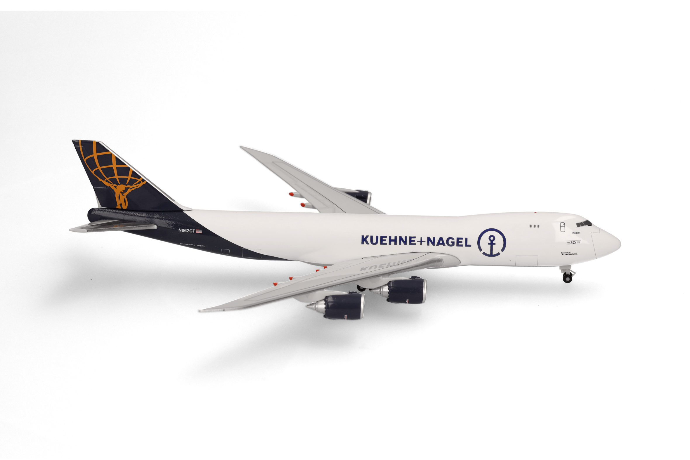 Kuehne+Nagel (Atlas Air) Boeing 747-8F – N862GT “Inspire”