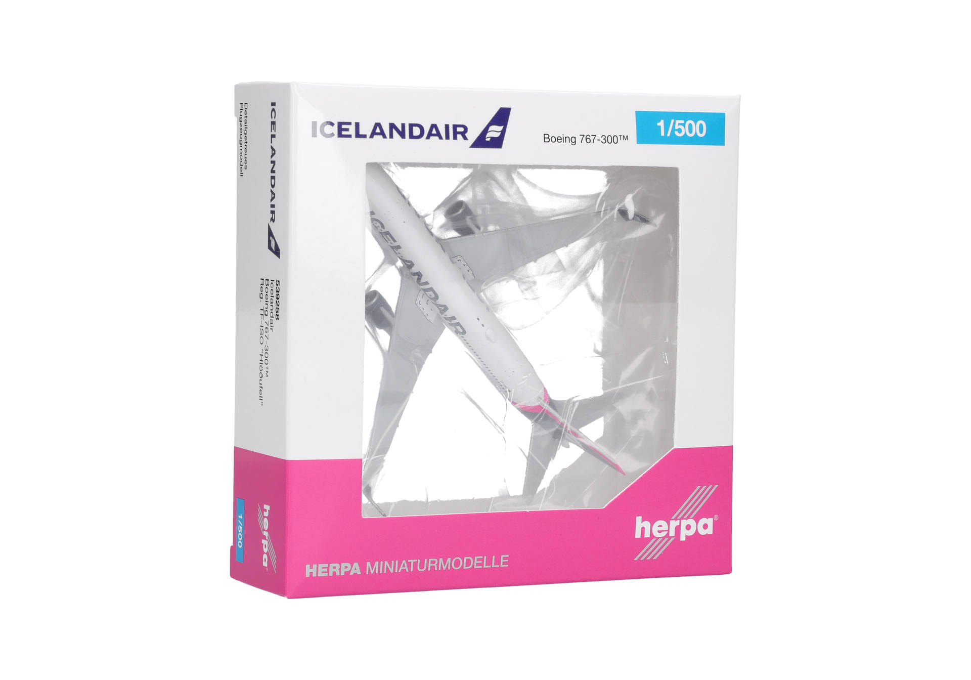 Icelandair Boeing 767-300 - Magenta red tail stripe – TF-ISO