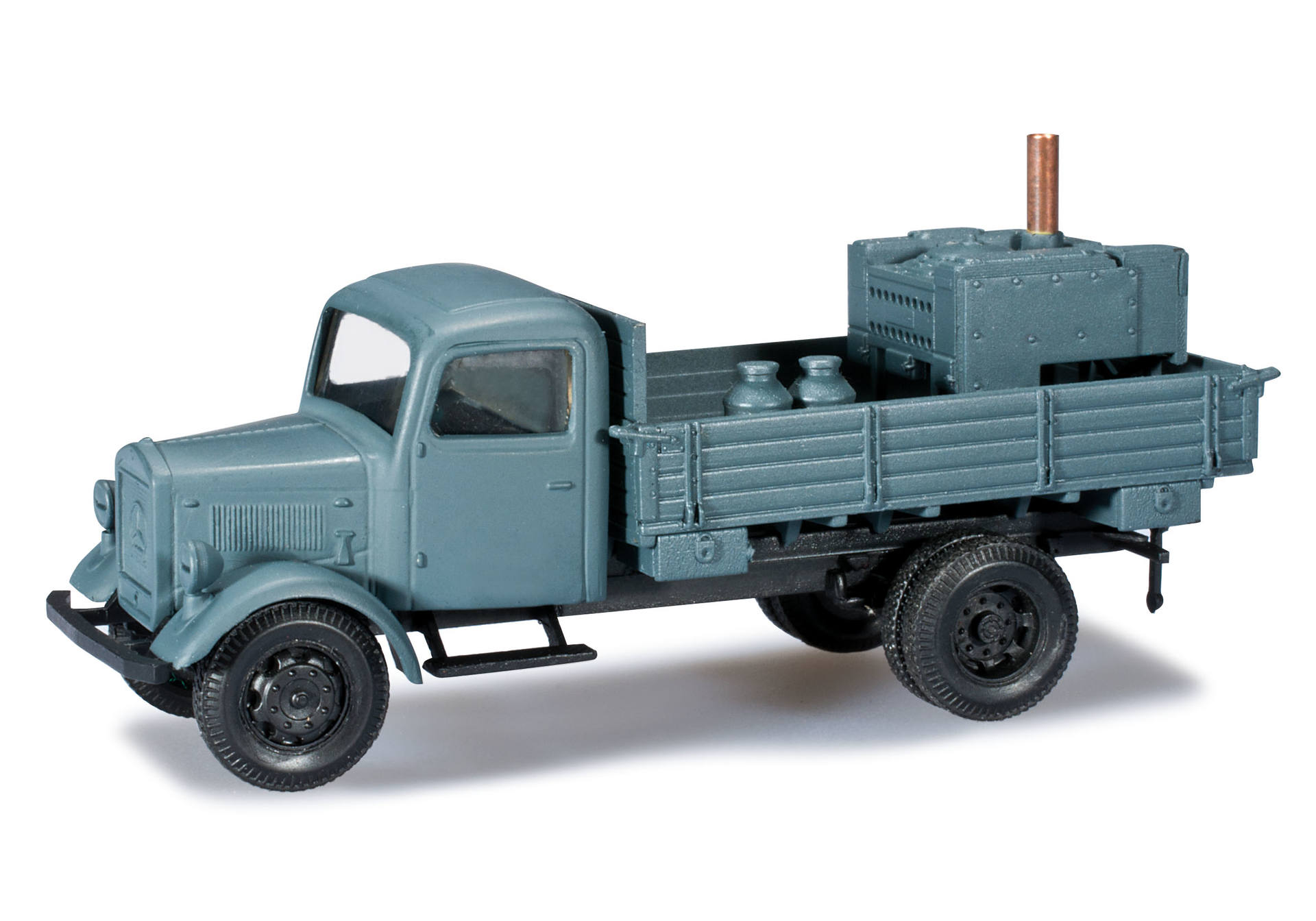 Mercedes-Benz truck with platform and field kitchen