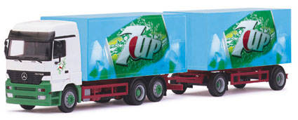 Mercedes-Benz Actros LH Beverage case trailer train 3A/2A