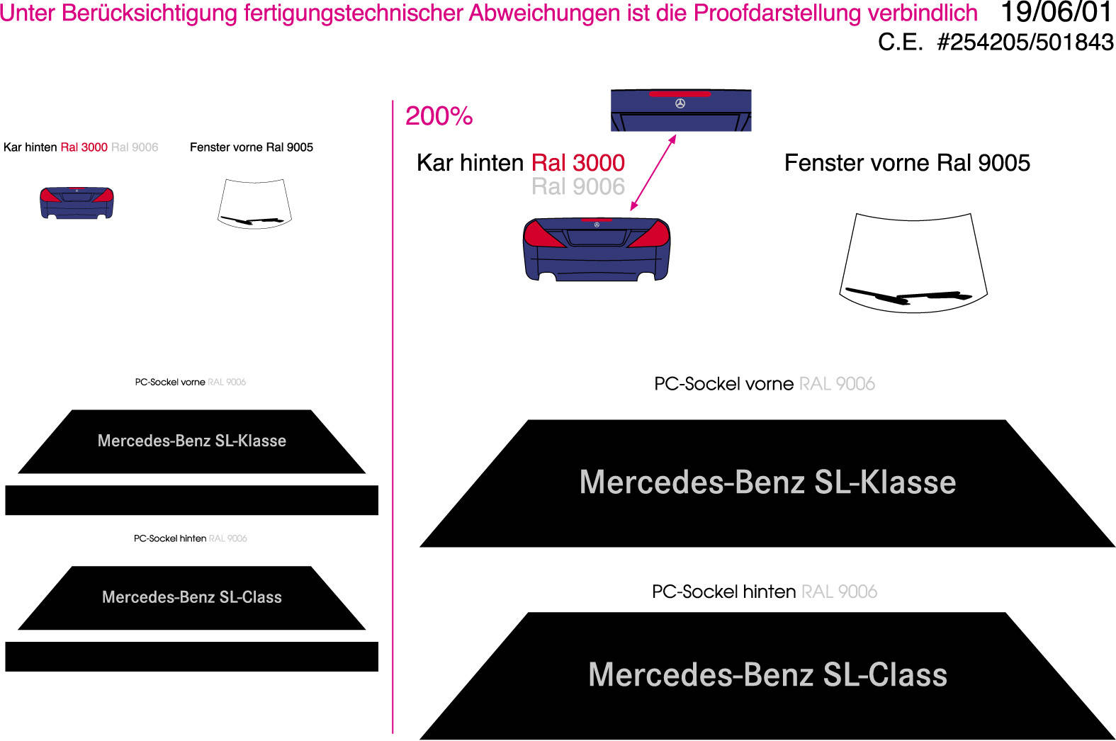 Mercedes-Benz SL in special box