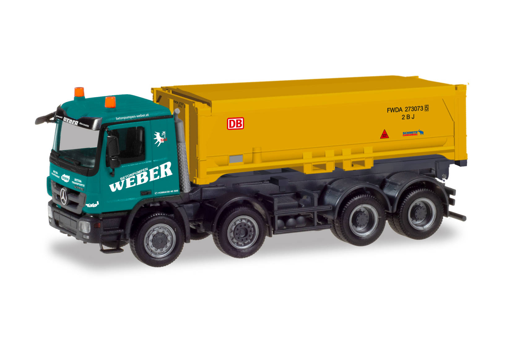 Mercedes Benz Actros M Schmitz Absetzkipper-LKW "Weber / Stuttgart 21" (In Kooperation mit Märklin)