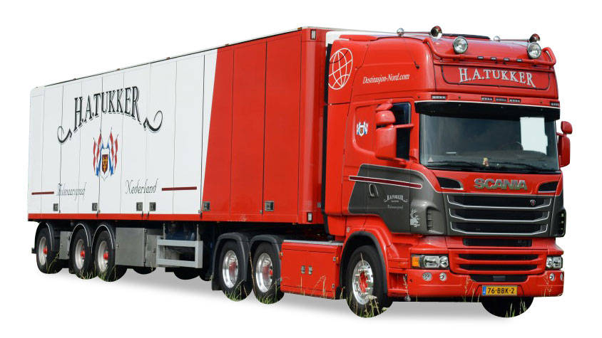 Scania R TL refrigerated semitrailer "H.A.Tukker"