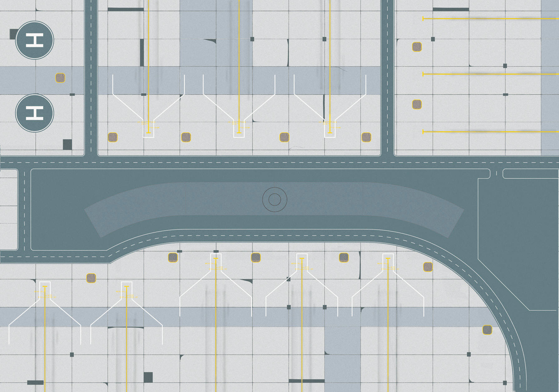 Ground foil for airport terminal