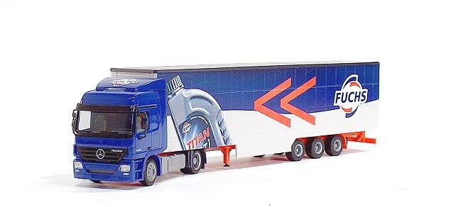 Mercedes-Benz Actros L jumbo curtain canvas semitrailer "Fuchs"