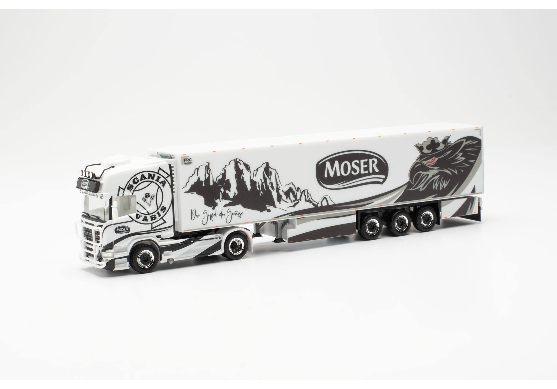 Scania R13 TL refrigerated box semitrailer "Moser" (Italy)