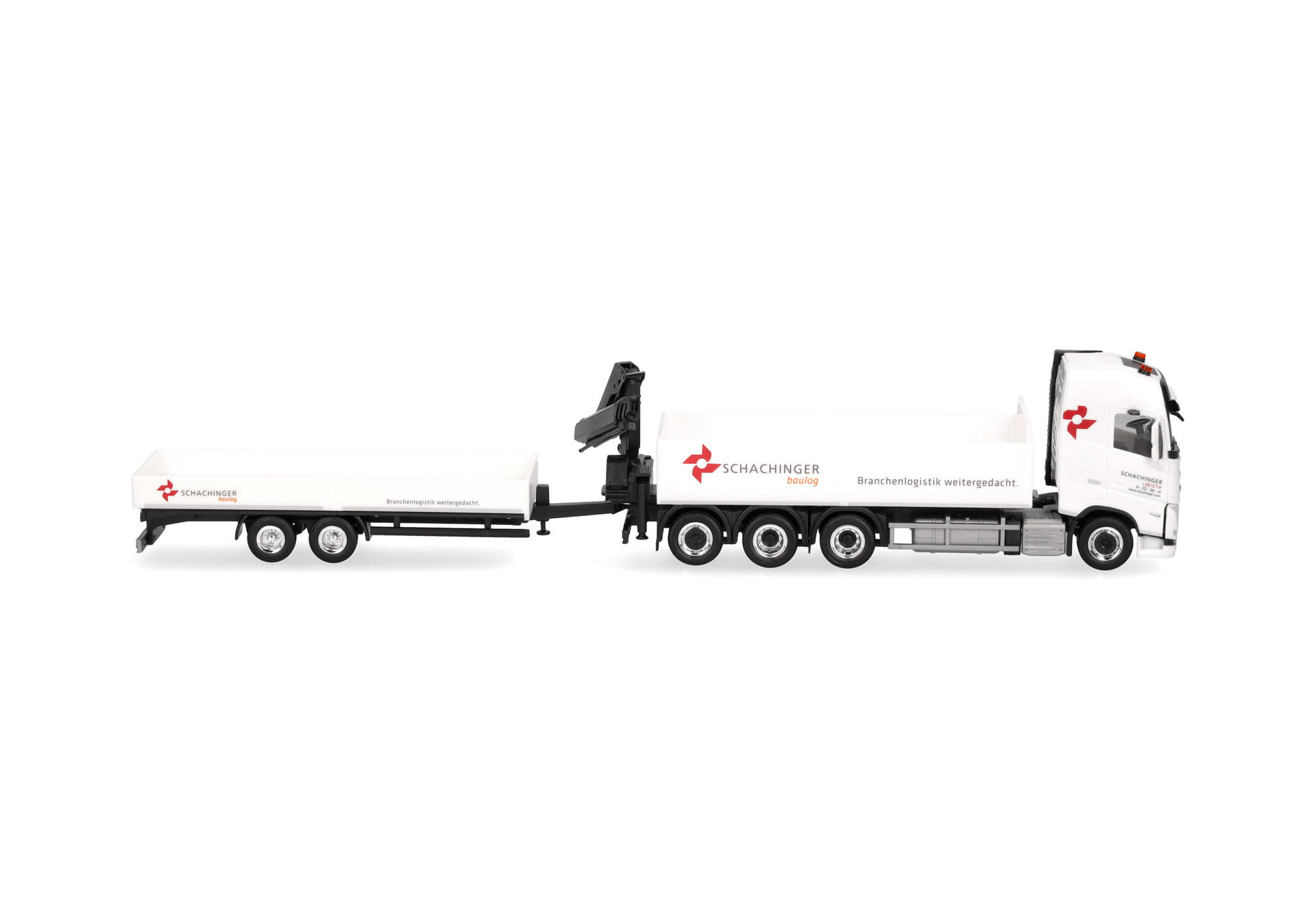 Volvo FH GL 2020 Pritschen-LKW 4achs mit Tiefbetttandemanhänger 2achs "Schachinger" (Österreich)