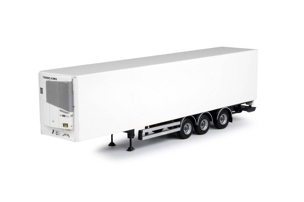 refrigerated box semitrailer with steering axle