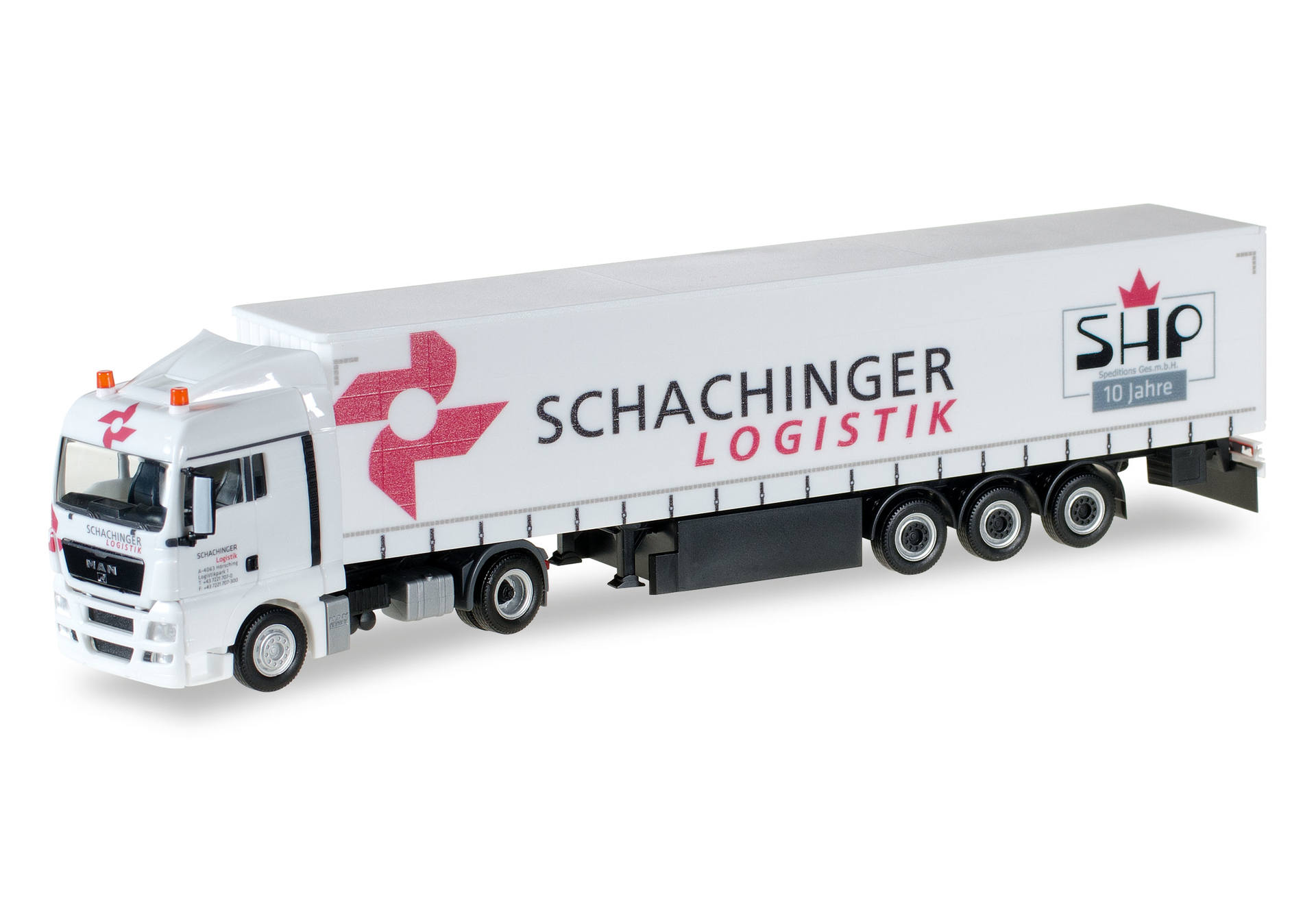 Herpa Man Tgx Xlx Gardinenplanen Sattelzug Schachinger Logistik