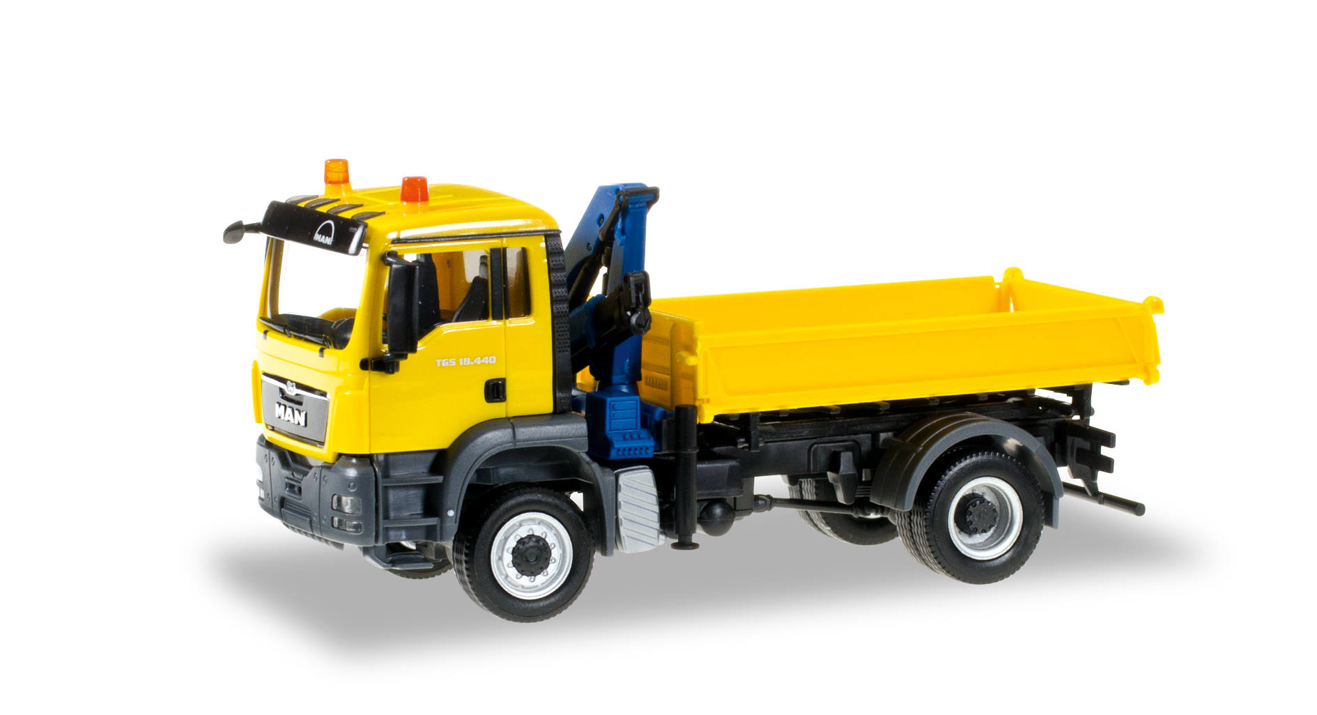 MAN TGS M dump truck with loading crane "MAN"