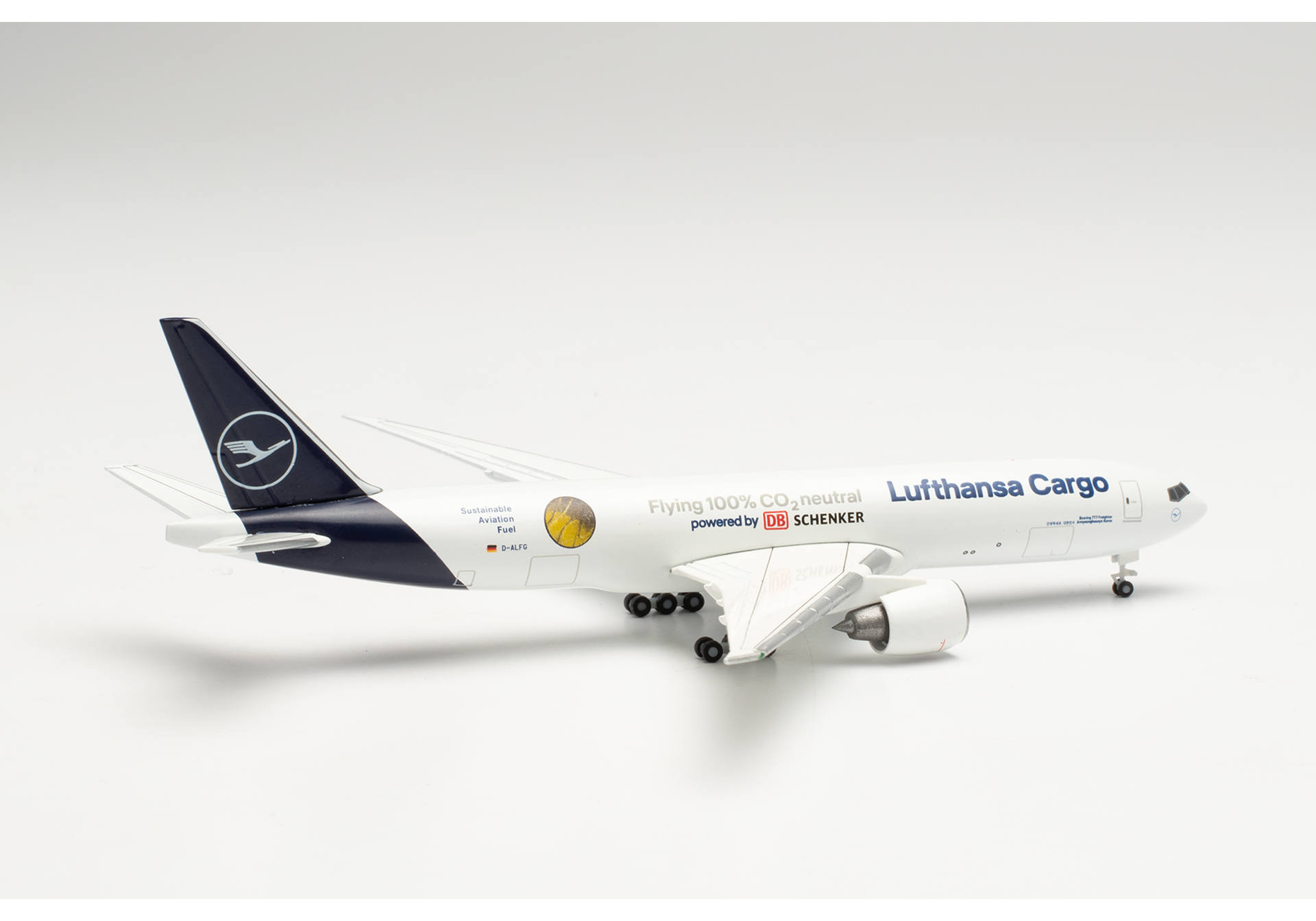 Lufthansa Cargo Boeing 777F “Sustainable Fuel - Powered by DB Schenker” – D-ALFG “Annyeonghaseyo, Korea”