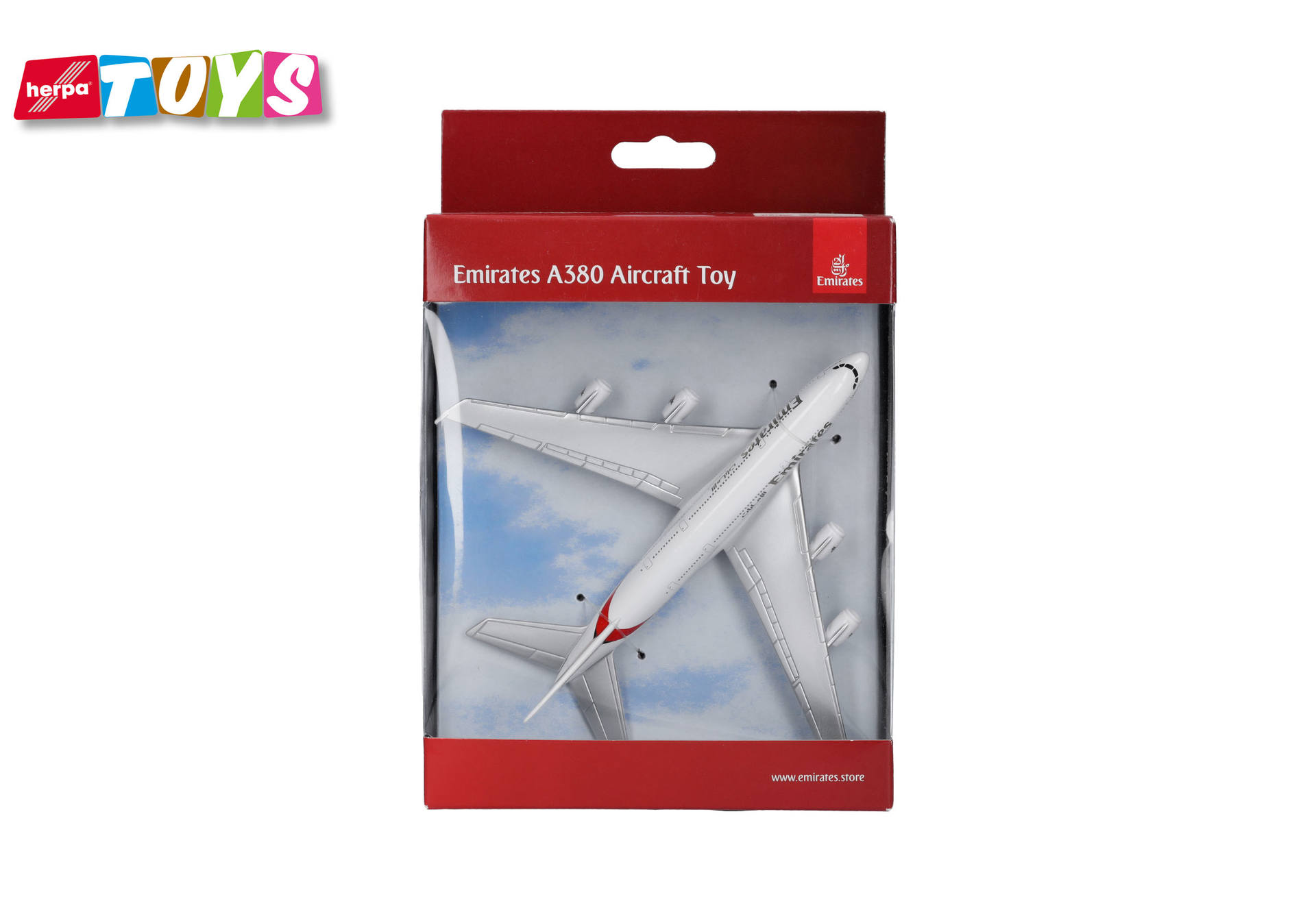 aircraft toy, plane model, jet airliner, Emirates, white red, aircraft toy, airplane, Emirates, white, gift box, aircraft toy, airplane model, jet toy, Emirates, box packaging