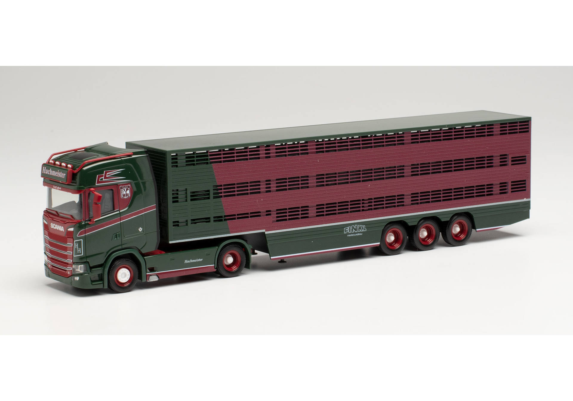 Scania CS 20 HD cattle carrier semitrailer „Hachmeister“