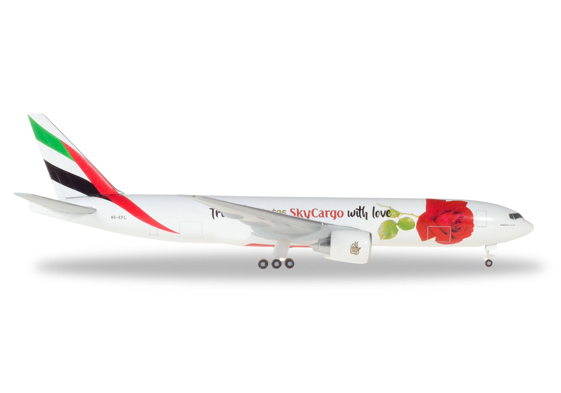 Emirates SkyCargo Boeing 777F "From Emirates SkyCargo with love" - A6-EFL