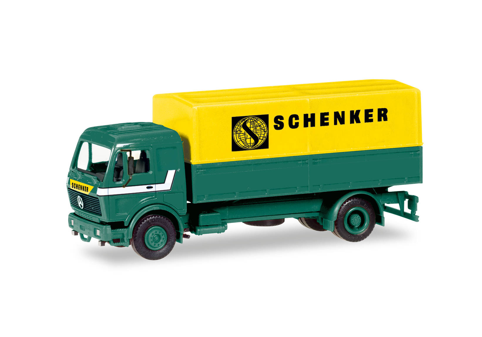 Herpa MiniKit: Mercedes-Benz canvas trailer "Schenker"